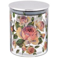 ЕМКОСТЬ ДЛЯ СЫПУЧИХ "ВИНТАЖ. ПИОНЫ", 850 МЛ БОРОСИЛИКАТНОЕ СТЕКЛО 10*13 СМ 887-136