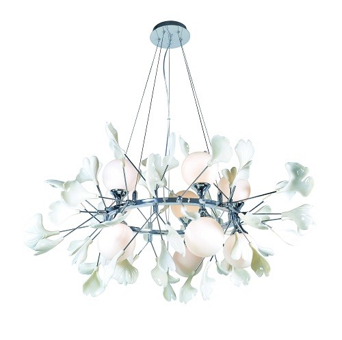 Люстра 5747R/10 CHROME+WHITE