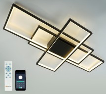 Управляемая светодиодная люстра SVEN 120W 3S-APP-900x500x80-BLACK/WHITE-220-IP20