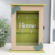 Ключница дерево 5 крючков "Листья" 25,5х19х6 см   4650550