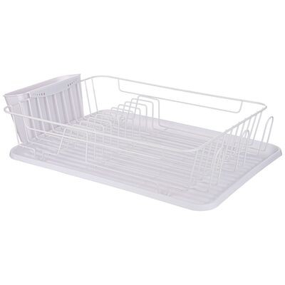 СУШИЛКА ДЛЯ ПОСУДЫ БЕЛАЯ 42,5*30,5*10 СМ 917-103