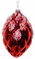 Украшение новогоднее "Шишка праздничная",20см, стекло 723071