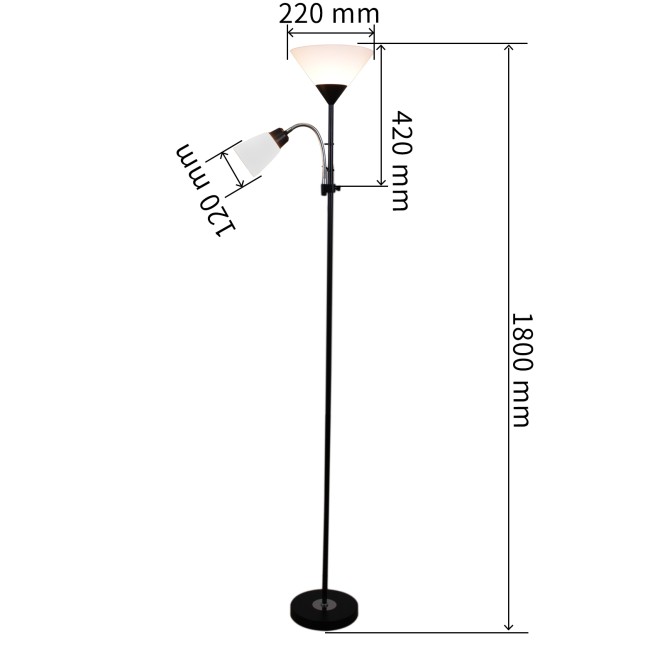 Светильник напольный 03940-0.6-02 BK
