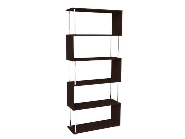 Стеллаж "Змейка 16" (венге) 82*29*186