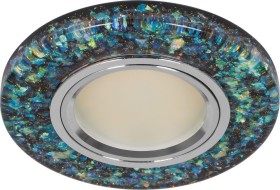 Точечный светильник Ф 8585-2 LED MR16 зеленый/серебро