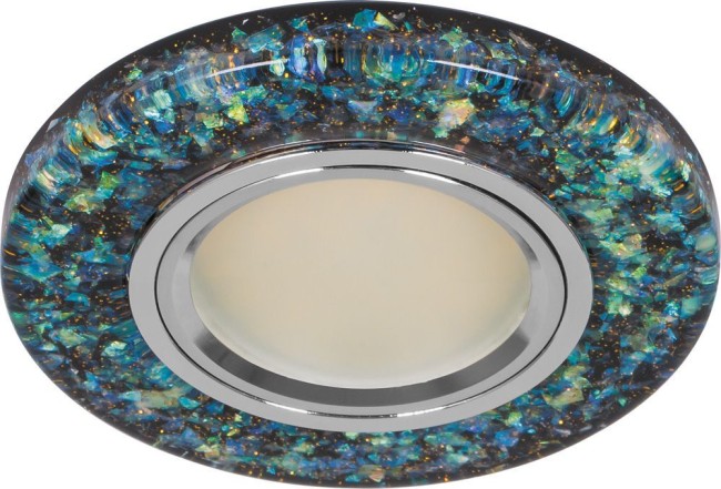 Точечный светильник Ф 8585-2 LED MR16 зеленый/серебро