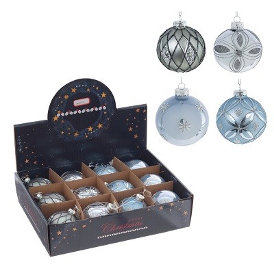 Украшение новогоднее "Шар" Набор из 12шт D 8 см, L34 W25 H8 см 809572 Украшение новогоднее "Шар" Набор из 12шт D 8 см, L34 W25 H8 см 809572