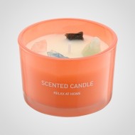 Ароматические свечи из соевого воска с натуральными камнями красный 5.1*7.5 см 00037