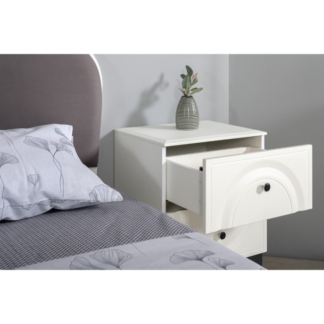 Тумба Валенсия 13.291 (Белый РЕ шагрень, белая шагрень ПВХ) ЦБ-00011023