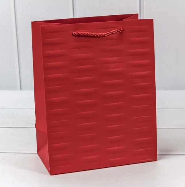 Пакет подарочный "Престиж" Красный 210г 18*23*10 300342E/5