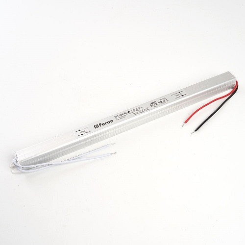 Трансформатор электронный для светодиодной ленты 60W 12V (драйвер), LB001 41345 Трансформатор электронный для светодиодной ленты 60W 12V (драйвер), LB001 41345