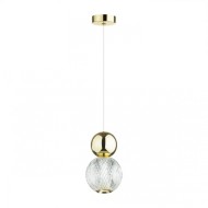 Подвес 5008/7L L-VISION ODL23 419 золотой/прозрачный/металл/акрил LED 7W 4000K 350Лм CRYSTAL