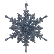Изделие декоративное подвесное "Снежинка", L12 W6 H13 см 807603
