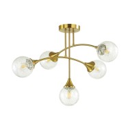 Люстра потолочная 4558/5C MODERNI LN21 074 латунь E14 5*40W 220V YOKO