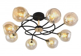 Светильник потолочный МС-XA1356B/8 BK+FGD 01102369