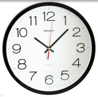 Часы настенные круг d300х40 пластик плавный ход PL1712502