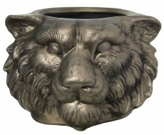 ВАЗОН ГОЛОВА ТИГРА БОЛЬШАЯ БРОНЗА 23*35 СМ ШАЛ-29909 12 Л