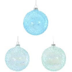 Украшение новогоднее "Шар", 10см,  стекло 753053