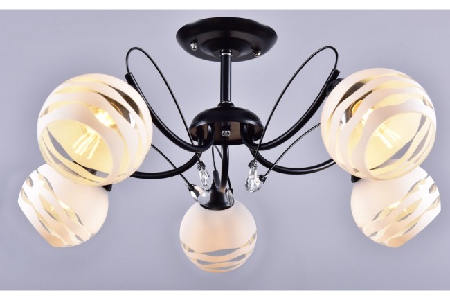 Светильник "Вихрь" РС21351 BK+CR/5C