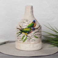 Ваза 25 см Попугаи / FLN-48-1 /741130