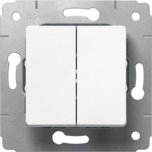 Выключатель Cariva Legrand 2кл белый 773658