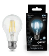 Лампа светодиодная GAUSS шар А60 6W 4100K Е27 102802206
