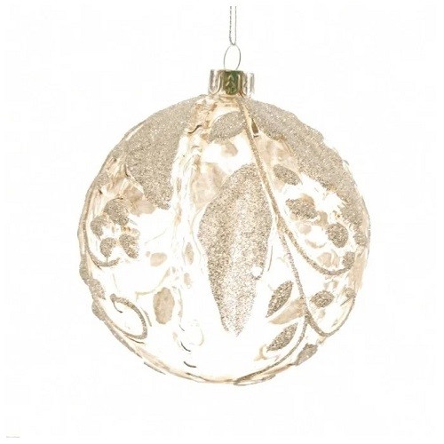 Украшение новогоднее "Шар", 10см,  стекло 753386
