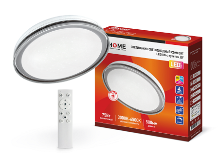 Светодиодный светильник COMFORT LEGION 75Вт 3000-6500K 6000Лм 230В 500x85мм пульт