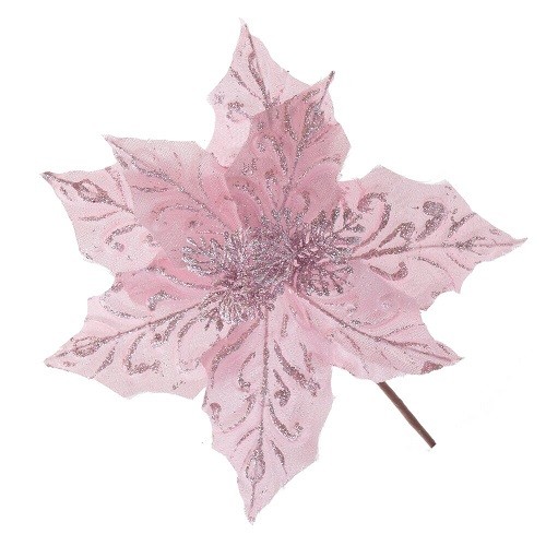 Цветок искусственный "Пуансеттия", L24 W24 H25 см 811519