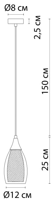 Светильник подвесной A7951SP-1CC