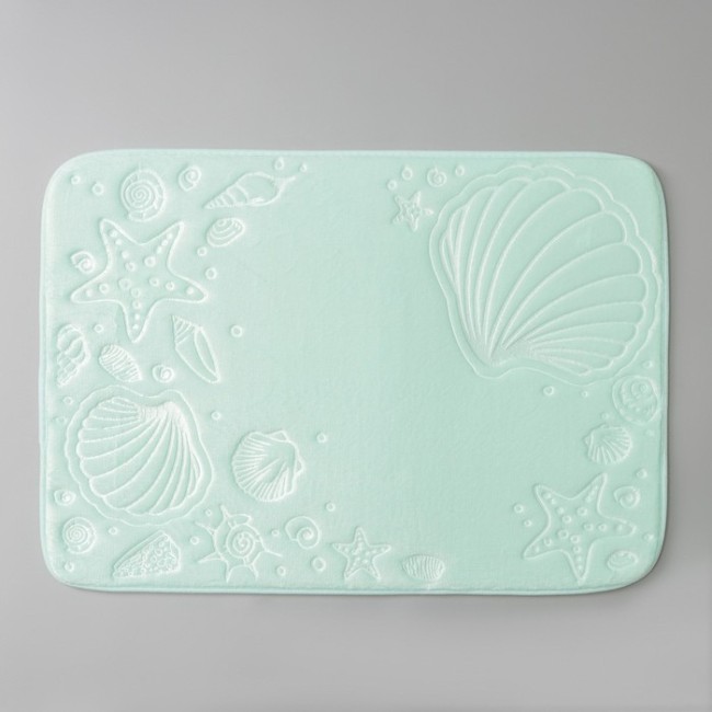 Коврик для дома «Морское дно», 50×70 см, цвет бирюзовый 7651315