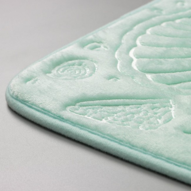 Коврик для дома «Морское дно», 50×70 см, цвет бирюзовый 7651315