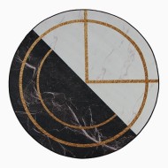 Ковер Этель "Черно-белый" d 120 см, 700г/м2 9594208