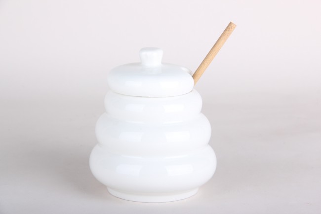 Банка для меда с бамбуковой ложкой 360мл 5513 220985