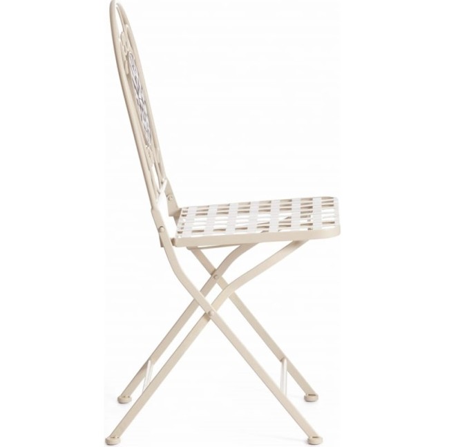 Стул  Secret De Maison VICENZA mod. PL08-7451RV металл, 36*35*91 см,белый/плитка "калейдоскоп