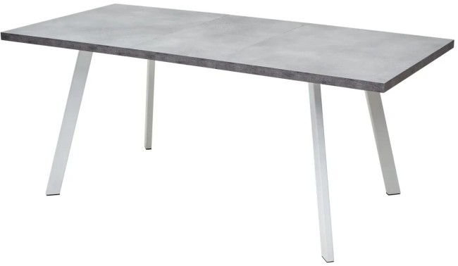 Стол BRICK M 120 Бетон Портленд/ Белый DEDBRICKMBETPORWHT120