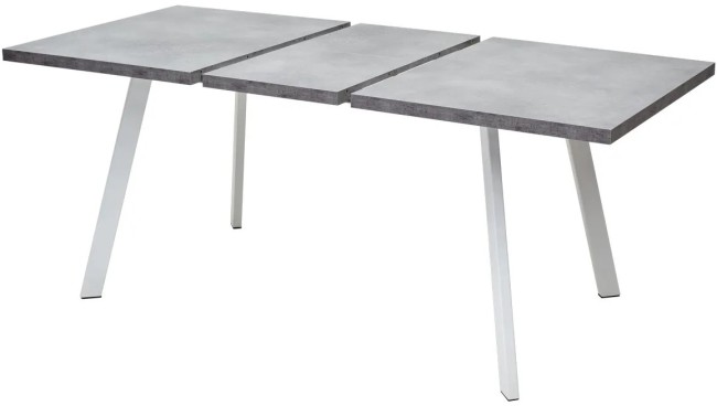 Стол BRICK M 120 Бетон Портленд/ Белый DEDBRICKMBETPORWHT120