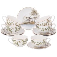 ЧАЙНЫЙ НАБОР "БЕРЕЗКИ"НА 6 ПЕР. 12 ПР. 300 МЛ 85-2010