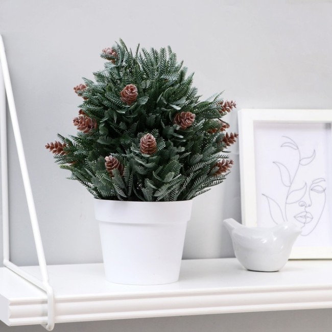 Бонсай в горшке "Хвойный куст" 10х24 см 4736478