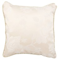 ПОДУШКА ДЕКОРАТИВНАЯ  "БАРОККО",40Х40СМ,КРЕМОВЫЙ,100% П/Э 850-904-17