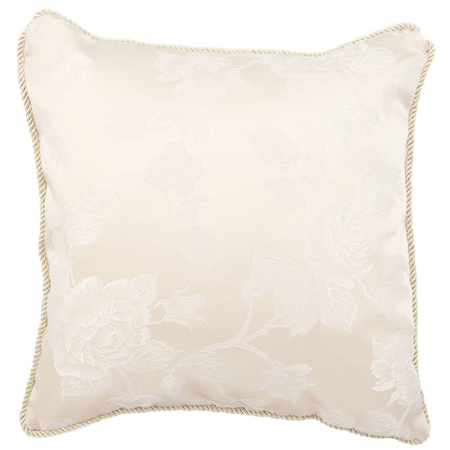 ПОДУШКА ДЕКОРАТИВНАЯ  "БАРОККО",40Х40СМ,КРЕМОВЫЙ,100% П/Э 850-904-17