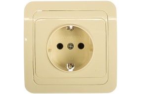 Розетка Валери УНИВЕРСАЛ 1-м,с/з сл.кость Б-В0028