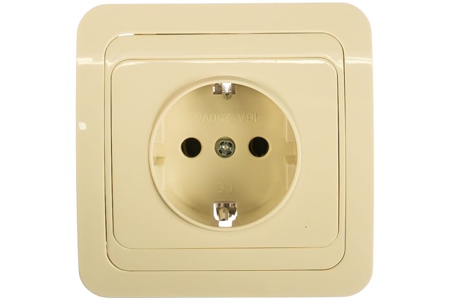 Розетка Валери УНИВЕРСАЛ 1-м,с/з сл.кость Б-В0028