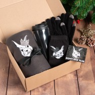 Набор подарочный "Bad boy" 7998056 плед, носки, перчатки, термостакан