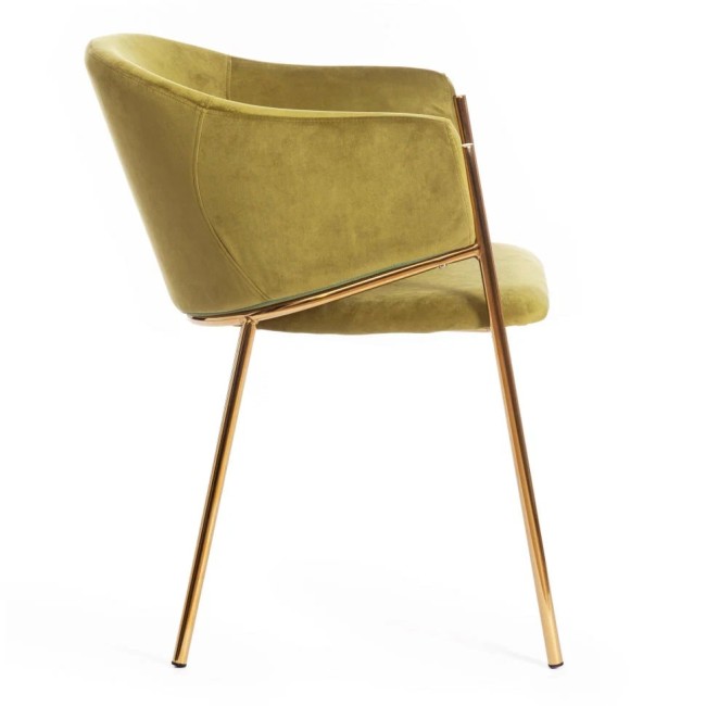 Кресло KRONOS mod. 8158 металл/вельвет, зеленый/золотые ножки, V062-17 Кресло KRONOS mod. 8158 металл/вельвет, зеленый/золотые ножки, V062-17