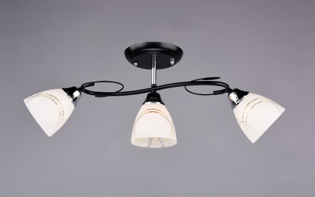 Светильник РС20007 BK+CR/2C