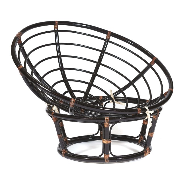 Кресло "PAPASAN" 23/01 W /без подушки/ [Antique brown (античный черно-коричневый)