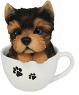 Статуэтка "Собачка в чашке" 120-012 полистоун