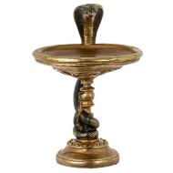 Фигурка декоративная "Змея с блюдом", L20 W21 H31 см 813709