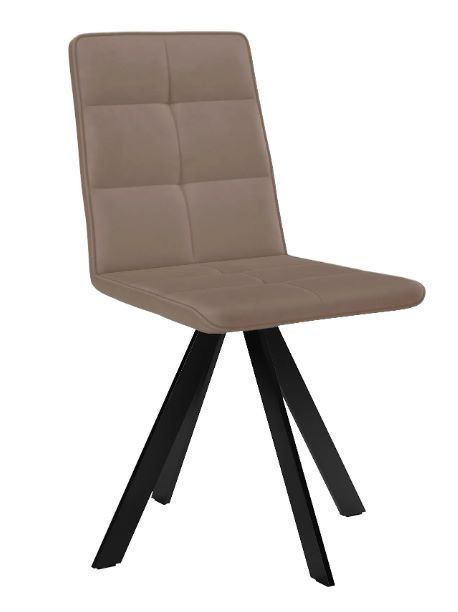 Стул BRONX цвет B5 Капучино, велюр / черный каркас, поворот.360 град 670M05334 (от 2-х штук)